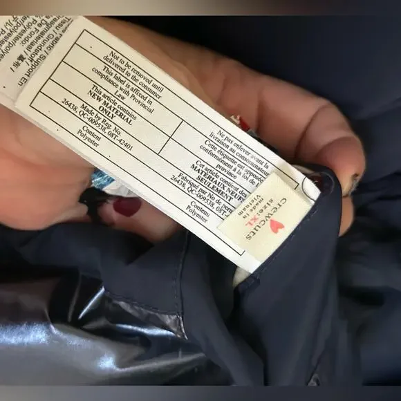 CrewCuts Girls' reversible puffer Hoodie Jacket with Prima Loft Blue XL - Picture 16 of 16